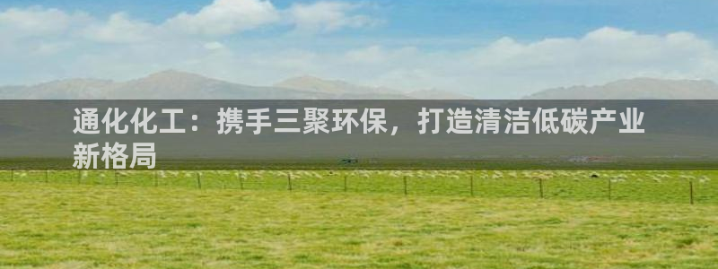 亿万 在线：通化化工：携手三聚环保，打造清洁低碳产业
新格局