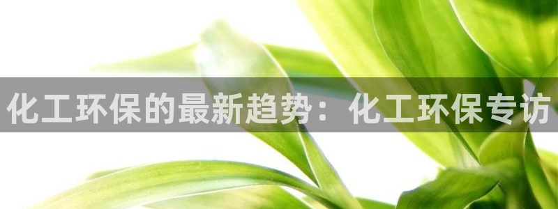 亿万先生官方客服：化工环保的最新趋势：化工环保专访