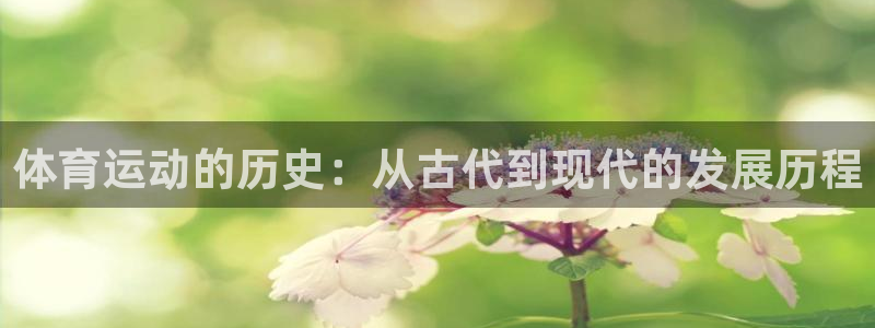 球速体育：体育运动的历史：从古代到现代的发展历程