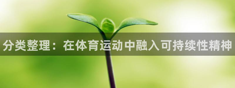 球速体育：分类整理：在体育运动中融入可持续性精神