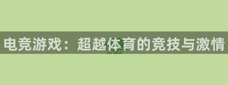 球速体育：电竞游戏：超越体育的竞技与激情