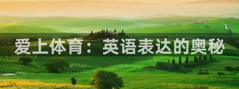球速体育：爱上体育：英语表达的奥秘