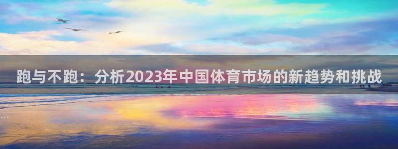 球速体育：跑与不跑：分析2023年中国体育市场的新趋势和挑战